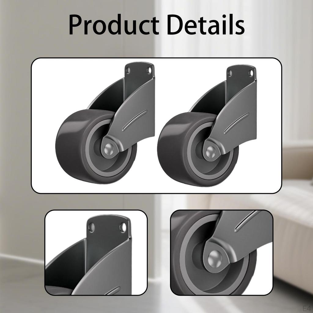 2 шт. Дверные ролики, Запасные колесики, Антифрикционные, Тихие и износостойкие, для деревянных