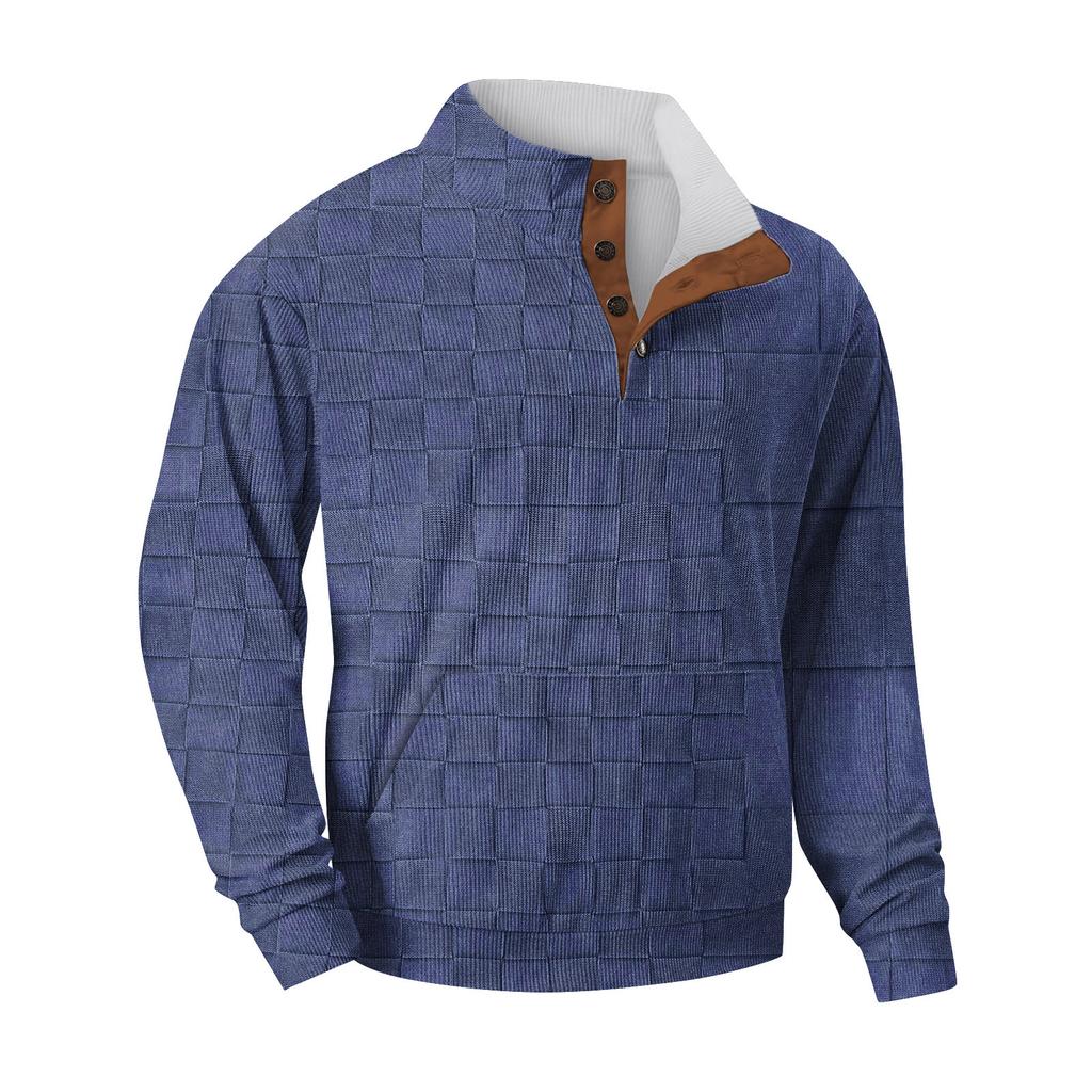 Мужская повседневная толстовка в стиле ретро с градиентным принтом