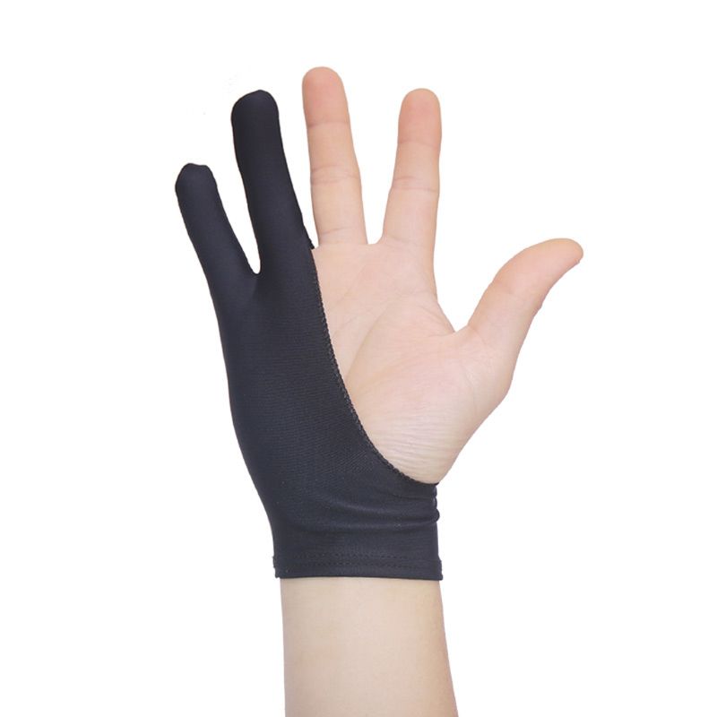 2 Fingers Drawing Glove Anti-fouling Artist Favor Any Graphics Painting Writing Digital Ablet For Right And Left Hand
