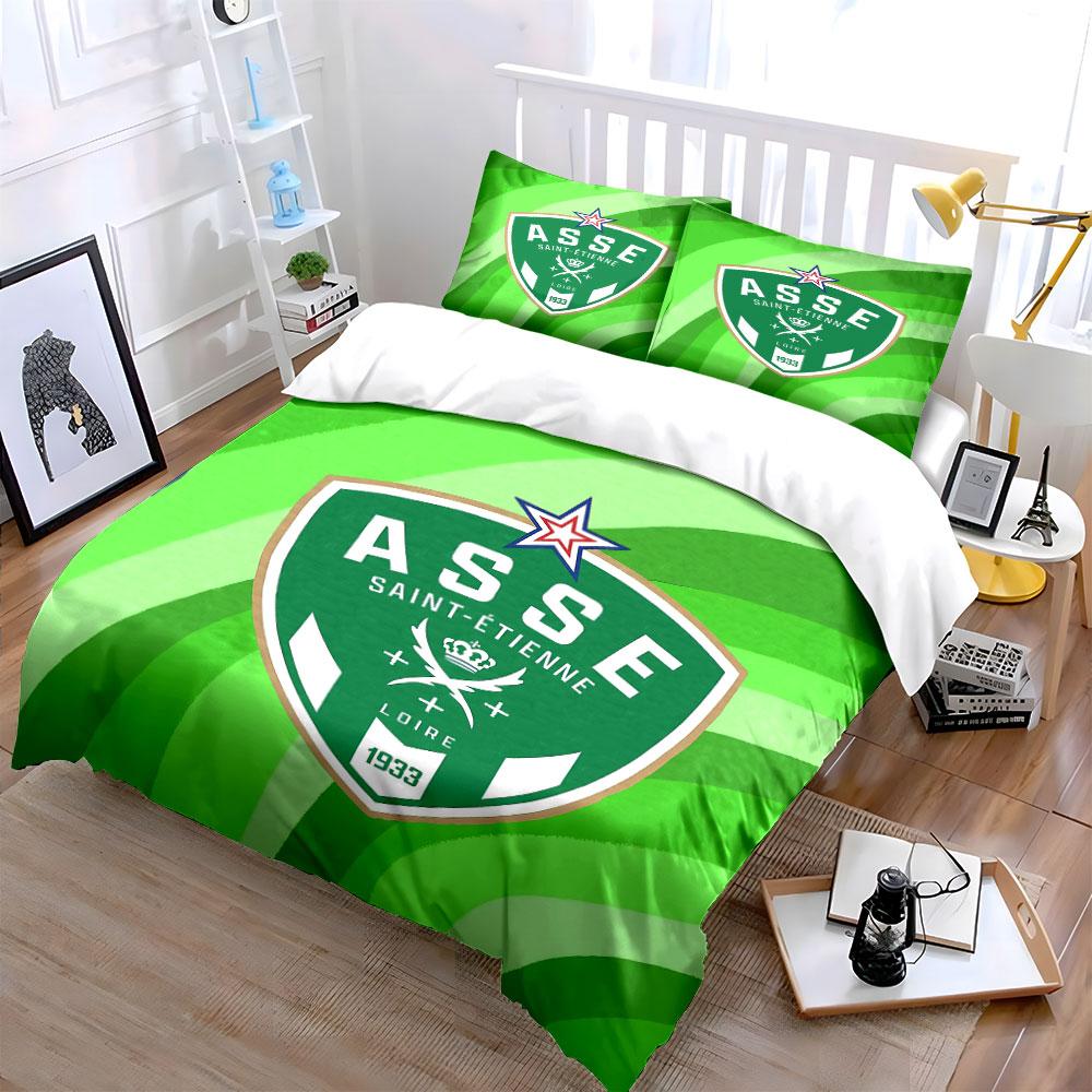 Green ASSE Logo Bedding Set Bedding Duvet Cover Set Duvet Cover Pillowcases (1 * Duvet Cover 2 * Pillowcases, without duvet insert)