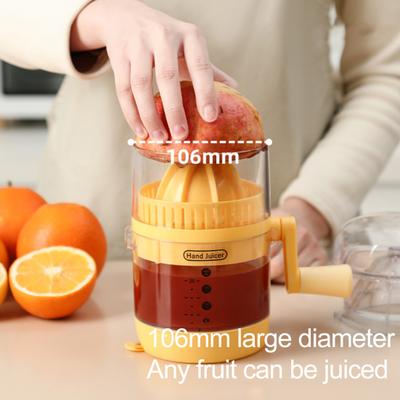 Ручная соковыжималка для цитрусовых Yousheng, портативная соковыжималка для лимона, лайма, апельсина, соковыжималка для апельсинов и лимонов без содержания бисфенола А, соковыжималка с нескользящим основанием
