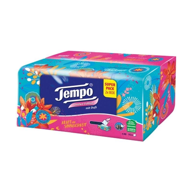 Tempo Салфетки Двойная Упаковка 90 Листов x 2 Упаковки