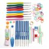 1Set Multicolor Crochet Hooks Knitting Needles Stitches Weave Craft Set Tools with Box