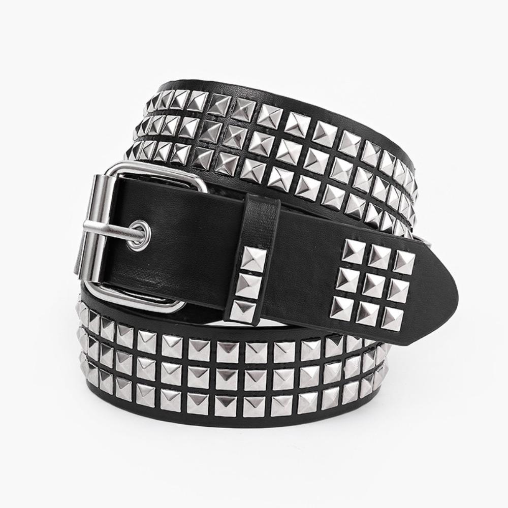 PU Material Women's Leather Belt Needle Buckle Casual Waist Belt Pants Decoration