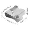 25PCS Trailer Wiring Clips Double Sided Clamp Design Stainless Steel Trailer Frame Wire Clips for Kayak Sailboat