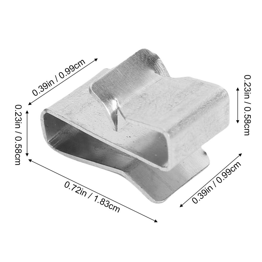 25PCS Trailer Wiring Clips Double Sided Clamp Design Stainless Steel Trailer Frame Wire Clips for Kayak Sailboat