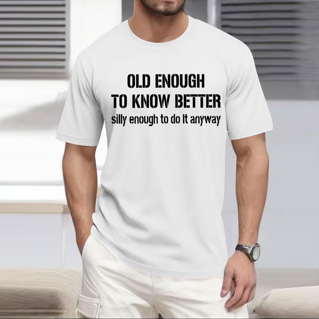 Летняя мужская популярная футболка с круглым вырезом и коротким рукавом с принтом