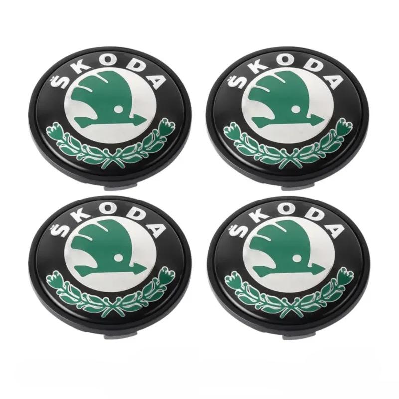 2025 Новые 4 шт. 55/65 мм Автомобильный значок Колпачки центральных ступиц колес Для Skoda Octavia Kodiaq Enyaq iV Kamiq Scala Superb Fabia Yeti Vi
