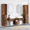 Bathroom Furniture Set 5 pcs Reclaimed Wood 33 x 34.5 x 160 cm