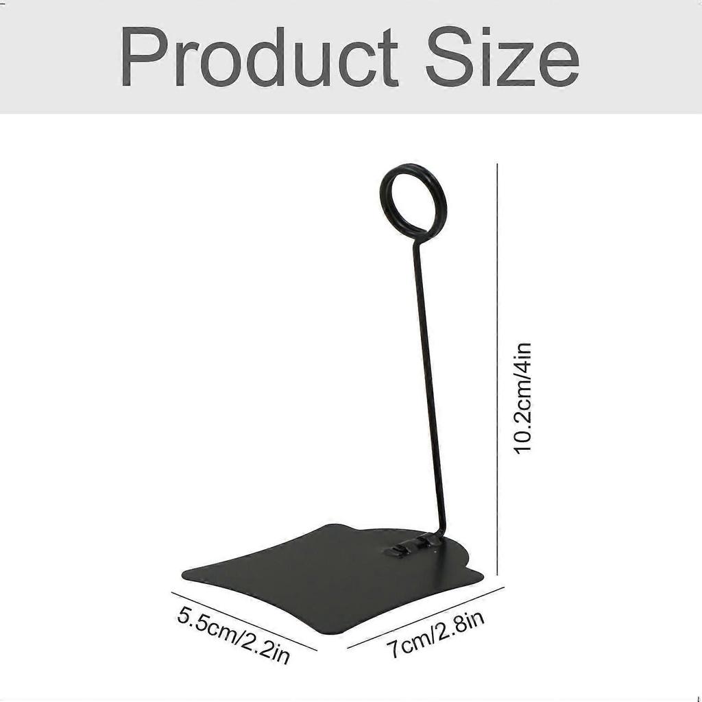 Photo Clip Holders - Black Food Holders for Prices, Table Numbers, Memo Cards, Supermarket Vertical Display of Cake Labels, Product Labels, 10 Pieces
