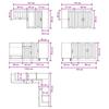 Kitchen Unit LUCCA 8 pcs White Engineered Wood