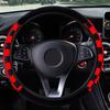 Автомобильные аксессуары Чехлы на руль автомобиля Чехол на руль автомобиля Плюшевая ткань Автомобильный стиль Подходит для большинства автомобилей Диаметр 38 см Универсальный