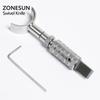 ZONESUN Инструменты для резьбы по коже Craft Tool Swivel Knife Deluxe Регулируемый сплав Shank Регулируемая высота со стальной режущей головкой
