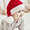 Christmas Santa Knit Hat for Kids Baby Beanie Winter Hat Family Matching Xmas Party Knitted Hat Red White, Red White, Large