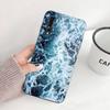 Синий морской волновой пляжный чехол для телефона Huawei P50 P40 P30 P20 Pro Mate 40 30 20 Pro Nova 9 8 7 PC стеклянный чехол для телефона