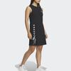 Adidas Originals Trefoil Logo Print Tie-Waist Sleeveless Dress Women Dress Black IP2193