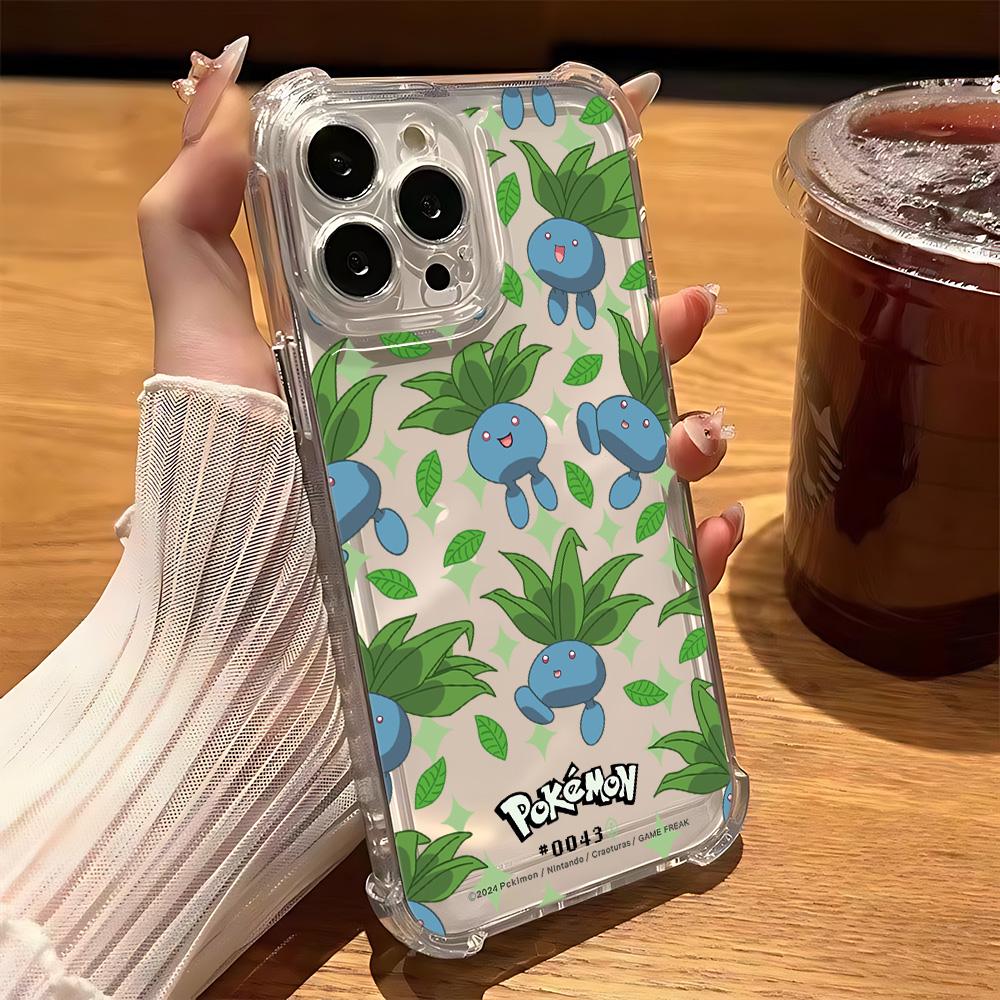 Милый чехол для телефона с Покемонами в стиле аниме для IPhone 16e 16 15 14 13 12 11 Mini Pro Max X XR XSMax 7 8 Plus, прозрачный чехол, защищающий от падений