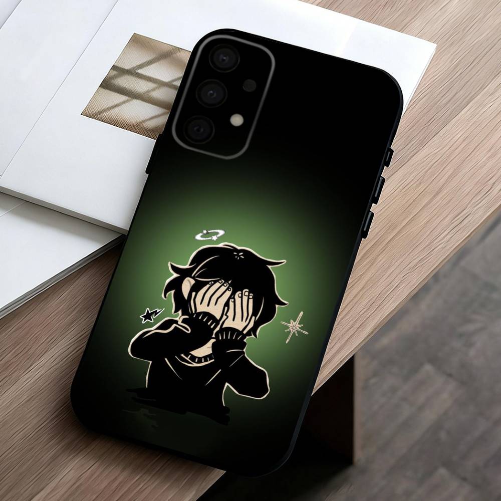 Чехол для телефона T-The Coffin Of A-Andy And L-Leyley для Samsung Galaxy A73, A72, A71, A70, A53, A52, A51, Других Мягкая Черная Крышка