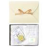 10mois Baby Shower Gift Set Fukufuku Gauze Medium 90 X 110 Cm TEETHER Yellow - (6-ply Gauze) Blanket, 100% Cotton, Silver, Size, + Teether,