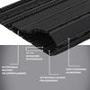Polentex Black Combi Junior Doormat 12 Brush-Grips 100X50 Frame