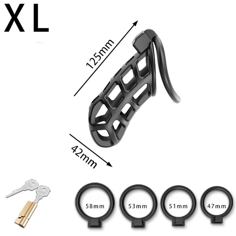 Male Chastity Cage Erotic Urethral Lock Sex Toys Device Penis Ring Male with 4 Size SM Products Cage Chastete Penis Sleeve