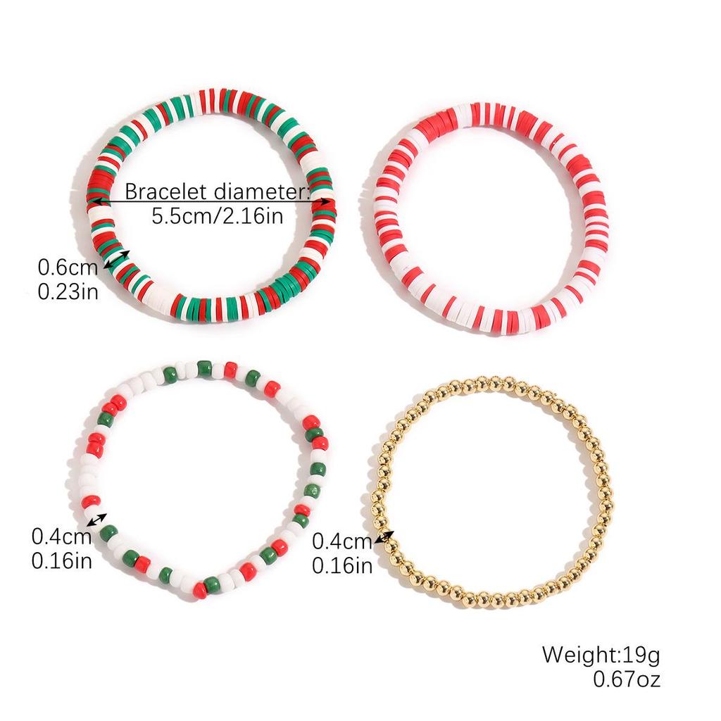 Модный хрустальный кулон Санта-Клауса и жемчужный браслет в красном, зеленом, белом - Рождественские украшения для Европы и Америки