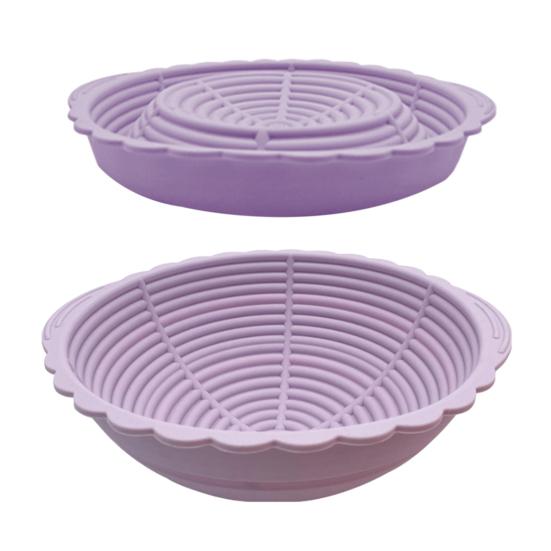 2 шт. силиконовая корзина для расстойки хлеба овальная Banneton для приготовления хлеба на закваске круглая жаропрочная большая