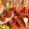10 шт. Миниатюрные аксессуары для кукольного домика, мини-симулятор цветочного горшка, мебель, модель, игрушки для украшения кукольного домика