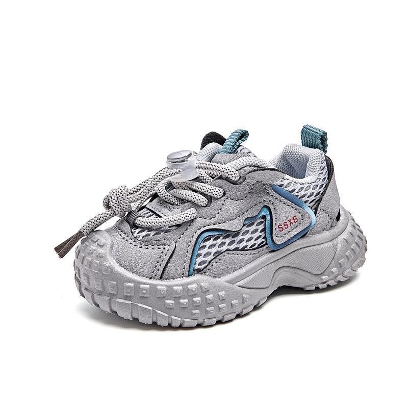 Children's shoes2026New autumn boys' sports shoes are comfortable and lightweight, girls' running shoes feature convenient elastic buckles