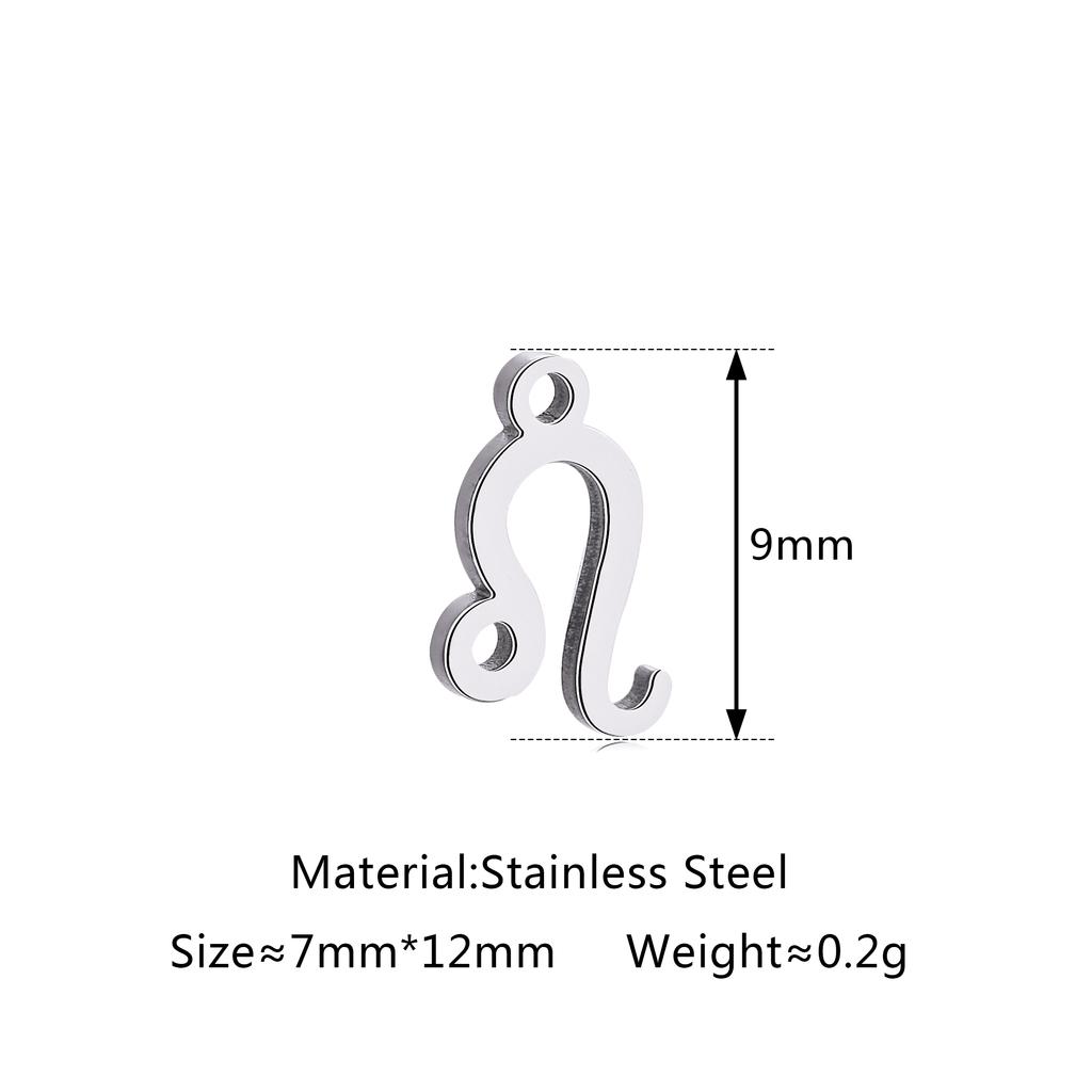 5 шт./лот Шармы со знаком зодиака из нержавеющей стали Мини-подвески со созвездиями Для DIY Рукоделия Ожерелья Браслеты Изготовление ювелирных изделий
