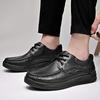Fashion Men Genuine Leather Shoes Lace Up Oxfords Outdoor Antiskid Sneakers Breathable Casual Shoe Lace-Up Designer Vulcanized Shoes