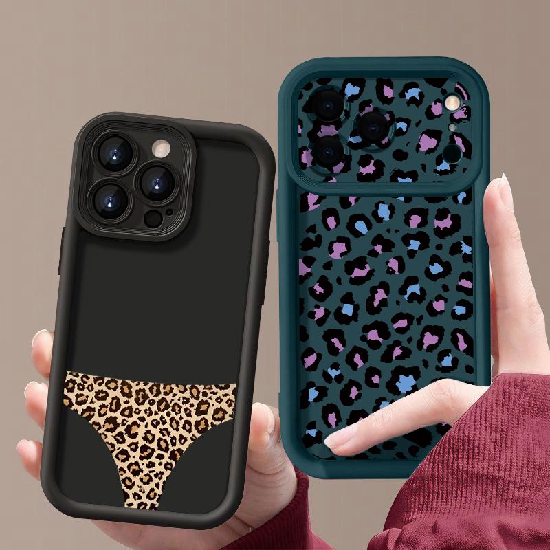 Яркий чехол с леопардовым принтом для iPhone 17 Pro Max Чехол iPhone 16 15 14 13 Pro Max 11 17e 16e Ударопрочный бампер Мягкий силиконовый чехол для телефона