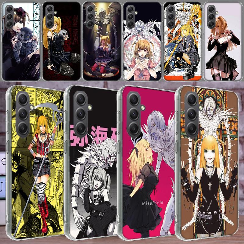 Anime Death note Amane Misa Phone Case for Samsung A16 A26 A36 A56 A17 A37 A57 A07 A06 A02S A03 A04S A05S Galaxy Note 20 10 A50S