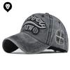 New Large Letter Three-dimensional Embroidery Washed D Baseball Cap Cotton Cap Washed Old Coated Baseball