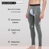 Men's Open Crotch Cotton Thermal Leggings for Middle-Aged & Elderly