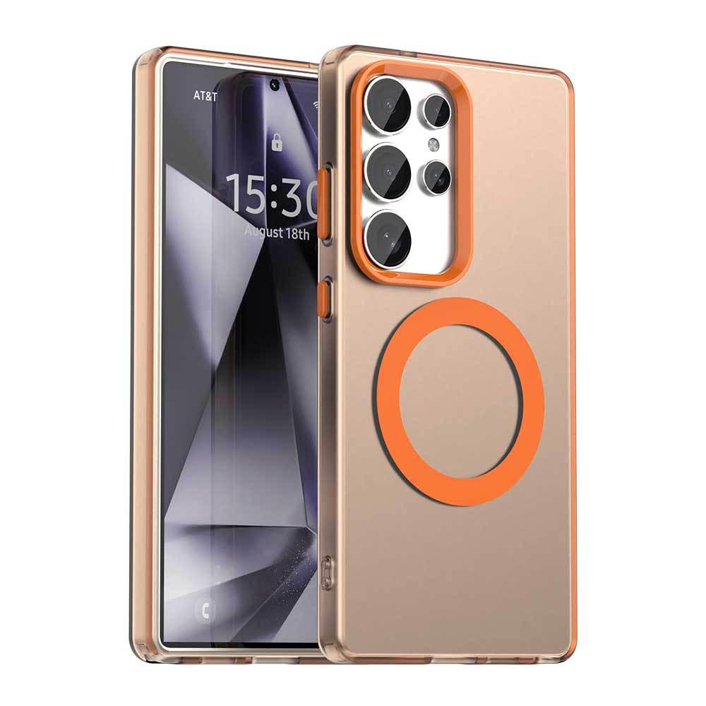 Матовый Магнитный Чехол для Телефона Samsung S26 Ultra - Совместим с S24/S23, Дизайн "Как Кожа", Новая Модель A57.