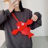 Creative Crawfish Plush Shoulder Bag - Cute Cartoon Crossbody for Girls, Hot Street Fashion