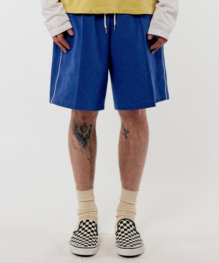 GOLDEN SUNSHINE Golden Track Shorts_Royal Blue