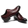 Туфли Business Outer Straight Wing Genuine Leather [ASTONMJAZZ], Мужская обувь, Wings, Tip, Tip, Мужская кожа, Туфли, Черный/Вино-красный/коричневый (Красное вино,