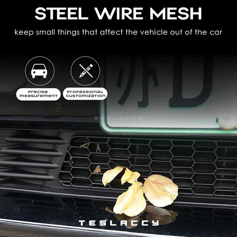 For Tesla Model Y 2020-2024 New juniper Launch 2026 Car Lower Bumper Anti Insect Net Anti Dust Proof Inner Vent Grille Cover
