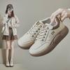 2025 Spring Korean-Style White Running Shoes for Women, Thick-Soled Casual Sneakers XQ5801