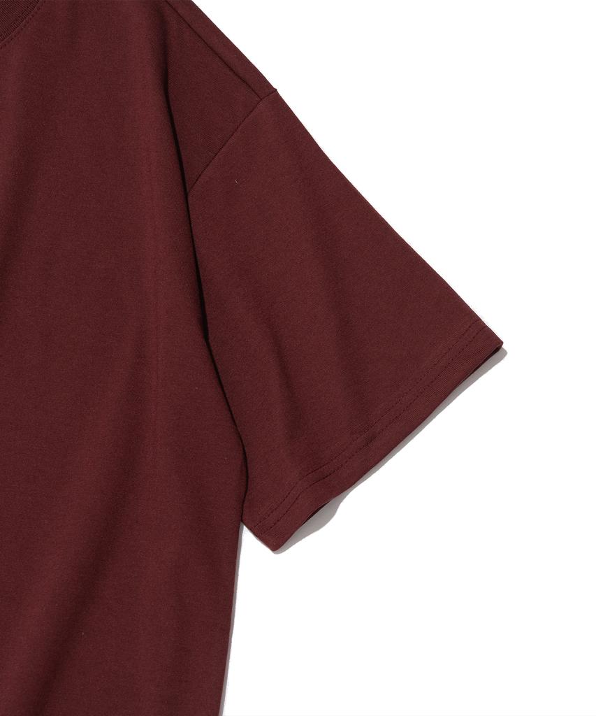 ROIDESROIS Script Logo Paris Short Sleeve T-Shirt (Wine)