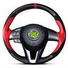 Для Mazda 3 Axela Mazda 6 Atenza Mazda 2 CX-3 CX-5 2013-2017 Ручная прошивка Нескользящая Спортивный стиль Чехол на руль автомобиля