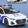 Новая 1/24 RS6 Avant Station Wagon Модель автомобиля из литого металла Игрушечная полицейская машина Модель автомобиля Моделирование Звук и Свет Дети Мальчики Подарок