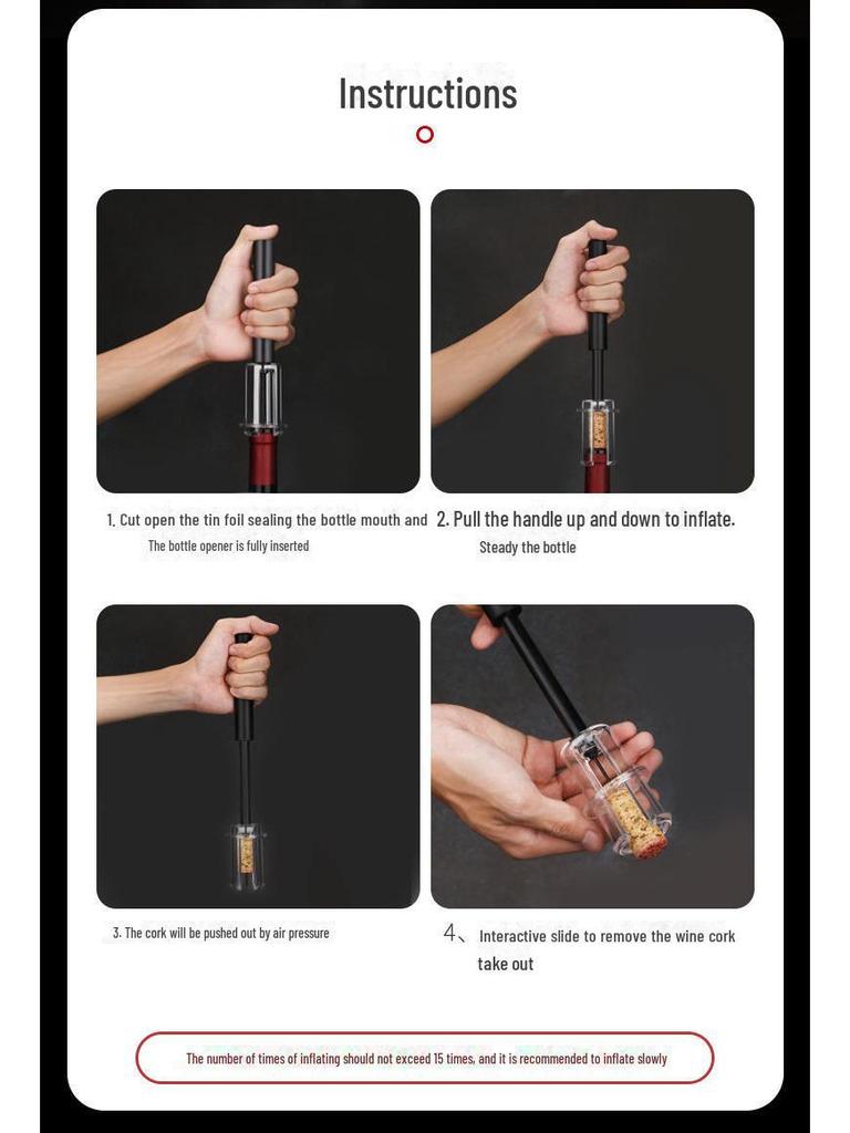 Rechargeable Automatic Wine Bottle Opener Set with Customizable Logo