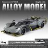 1/24 Scale Diecast Model of Aston Martin Valkyrie Alloy Sports Car Toy with Sound and Light Children Boy Birthday Gift Home Decor