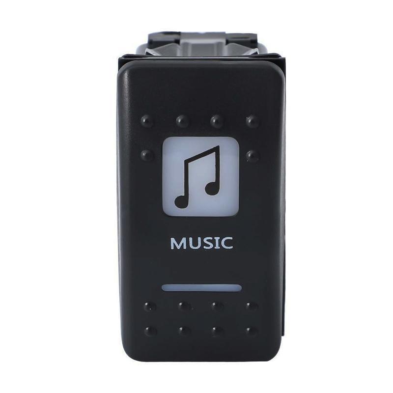 NEW Music Rocker Switch With Pre-Wired Backing Fit for Can Am Maverick Commander Defender Accessories