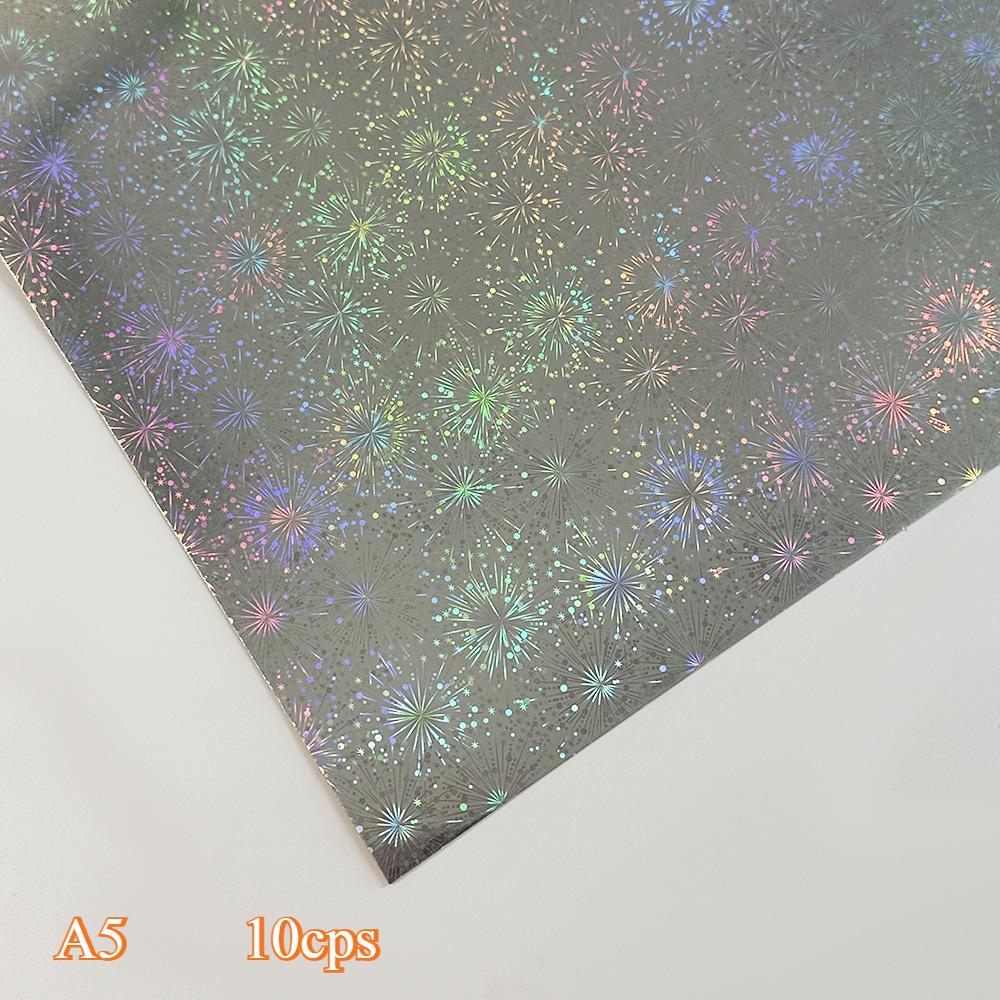 Лазерная бумага-вспышка Трансграничная горячая распродажаЦветная толстаяЛазерная бумага Золото СереброКартон Крафт-бумага Алюминиевая фольга ПЭТ Зеркальная бумага