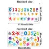 Cartoon Wall Stickers Baby Early Education Kid's Enlightenment Wall Decals English Digital Letters Kindergarten Classroom Decoration