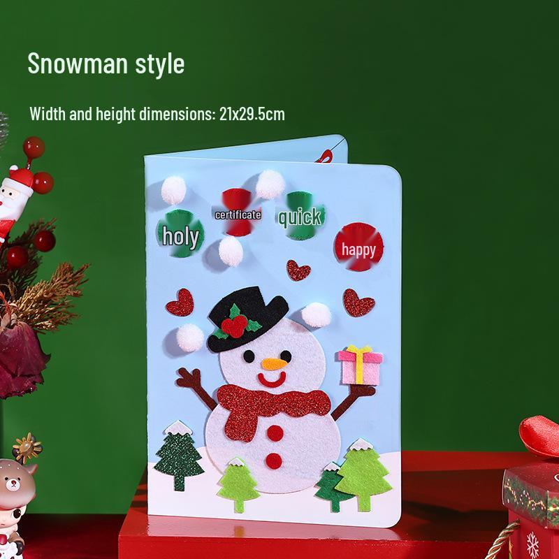 DIY Christmas Card Kit for Kids - Creative Handmade Greeting Supplies